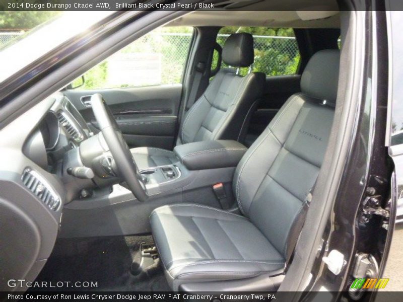 Brilliant Black Crystal Pearl / Black 2014 Dodge Durango Citadel AWD