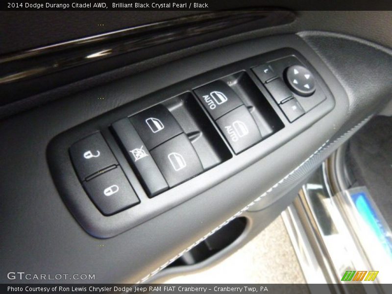 Brilliant Black Crystal Pearl / Black 2014 Dodge Durango Citadel AWD