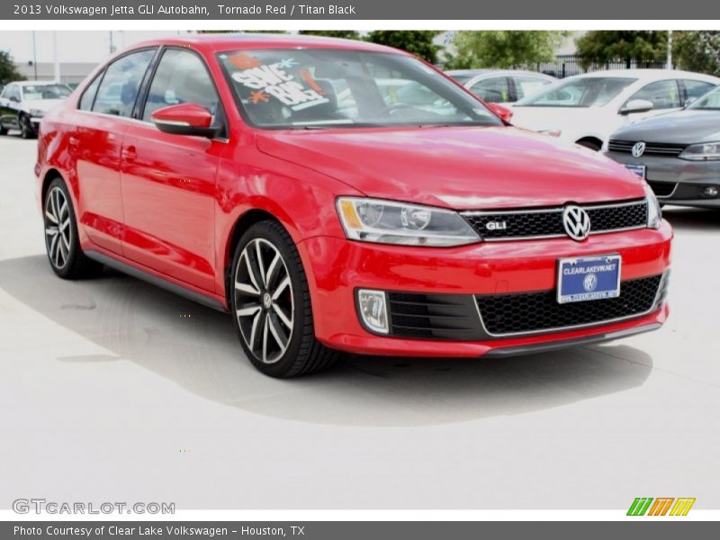 Tornado Red / Titan Black 2013 Volkswagen Jetta GLI Autobahn