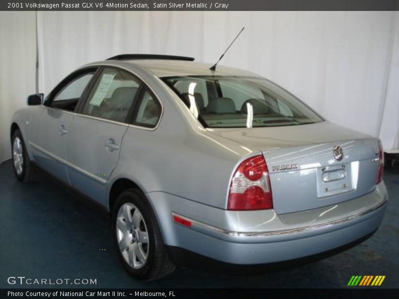 Satin Silver Metallic / Gray 2001 Volkswagen Passat GLX V6 4Motion Sedan