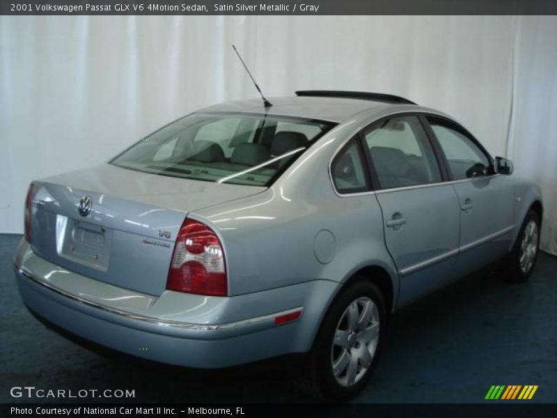 Satin Silver Metallic / Gray 2001 Volkswagen Passat GLX V6 4Motion Sedan