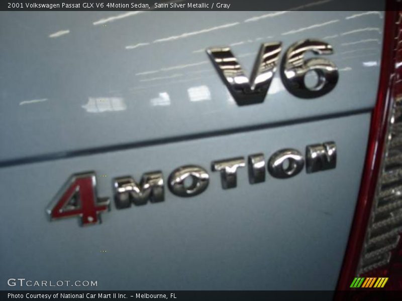 Satin Silver Metallic / Gray 2001 Volkswagen Passat GLX V6 4Motion Sedan