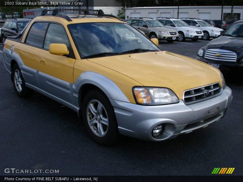 Baja Yellow / Gray 2003 Subaru Baja Sport