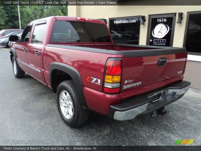 Sport Red Metallic / Dark Pewter 2005 GMC Sierra 1500 SLT Crew Cab 4x4