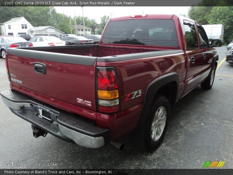Sport Red Metallic / Dark Pewter 2005 GMC Sierra 1500 SLT Crew Cab 4x4