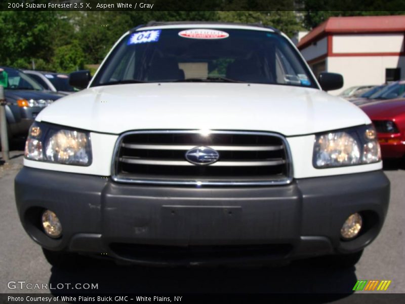 Aspen White / Gray 2004 Subaru Forester 2.5 X