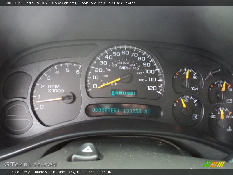 Sport Red Metallic / Dark Pewter 2005 GMC Sierra 1500 SLT Crew Cab 4x4
