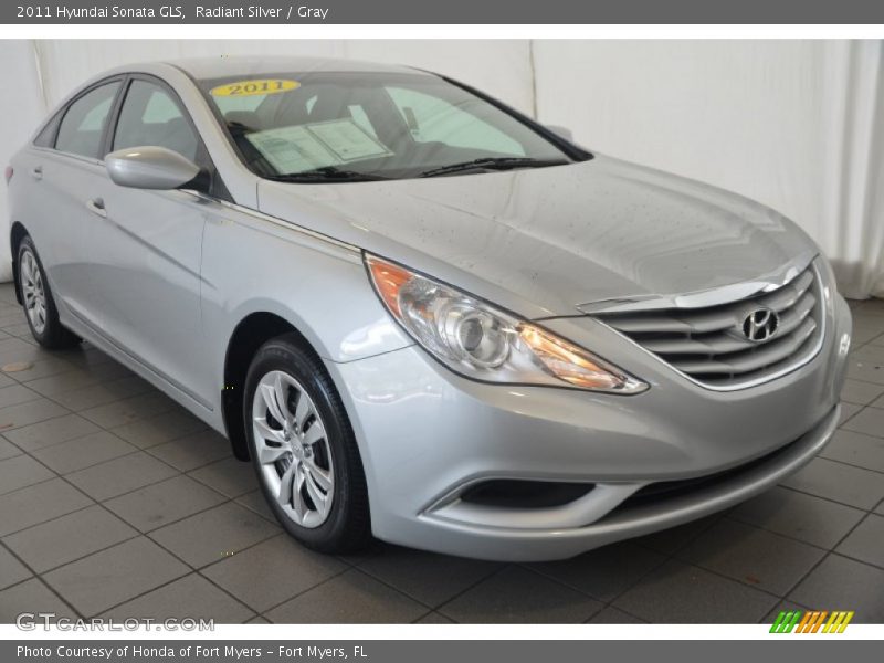 Radiant Silver / Gray 2011 Hyundai Sonata GLS