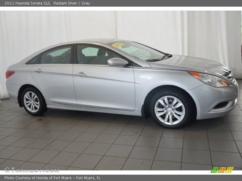 Radiant Silver / Gray 2011 Hyundai Sonata GLS