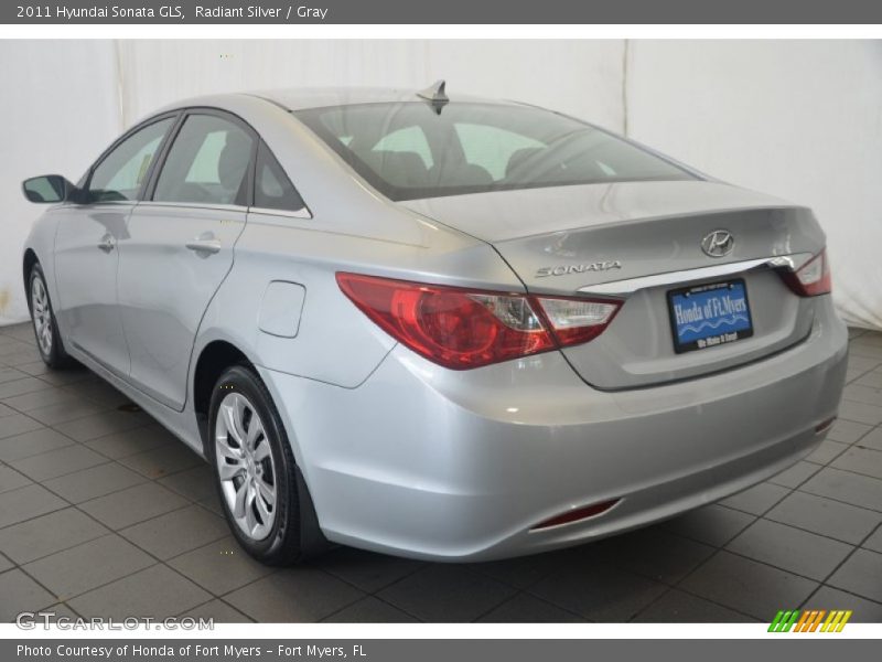Radiant Silver / Gray 2011 Hyundai Sonata GLS