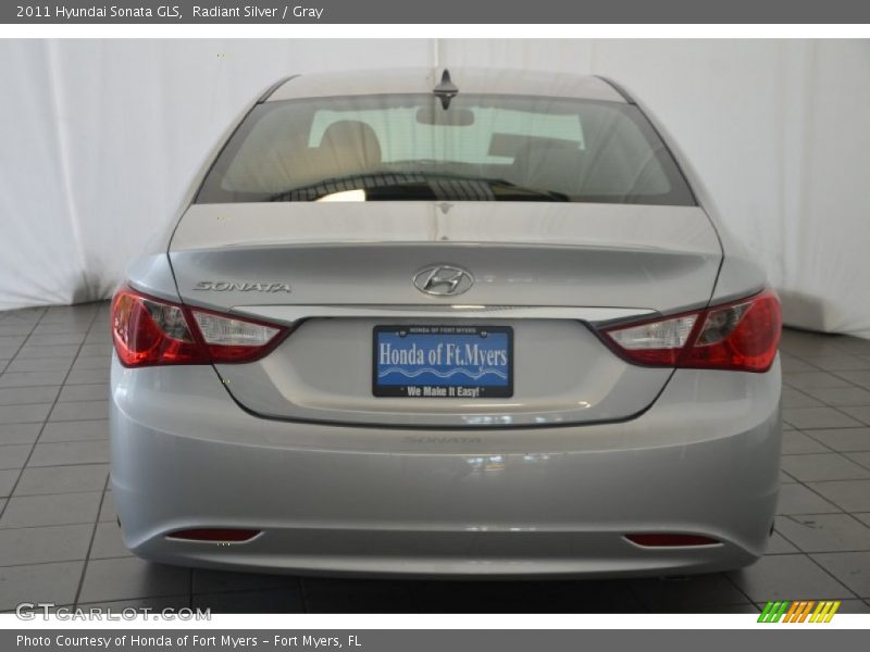 Radiant Silver / Gray 2011 Hyundai Sonata GLS