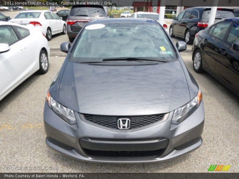 Polished Metal Metallic / Gray 2012 Honda Civic EX-L Coupe