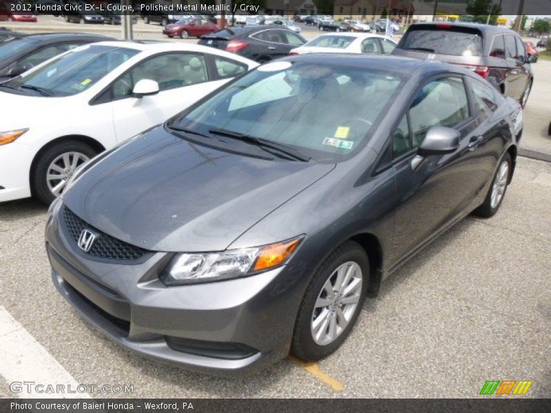 Polished Metal Metallic / Gray 2012 Honda Civic EX-L Coupe