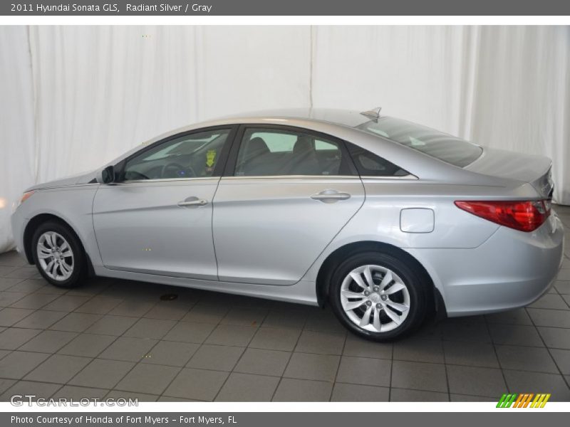 Radiant Silver / Gray 2011 Hyundai Sonata GLS