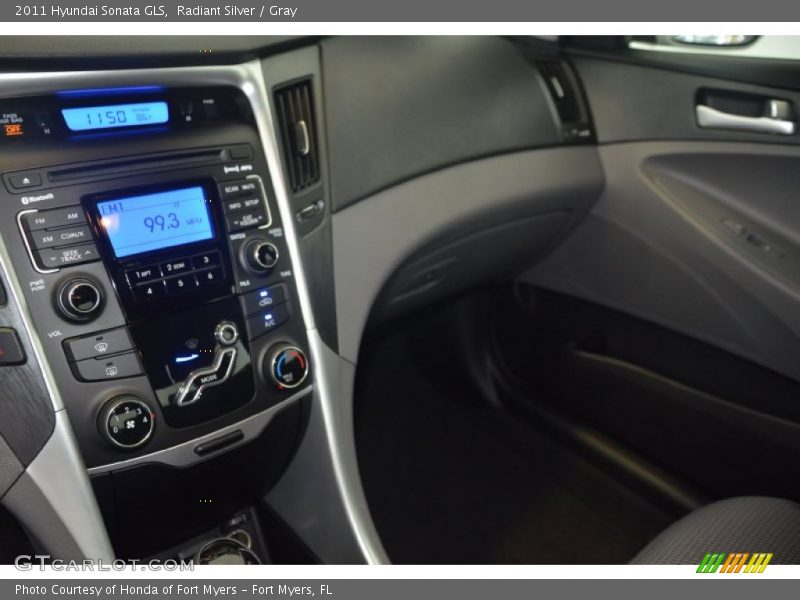Radiant Silver / Gray 2011 Hyundai Sonata GLS