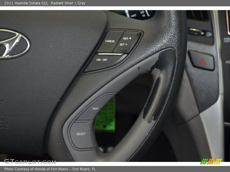 Radiant Silver / Gray 2011 Hyundai Sonata GLS