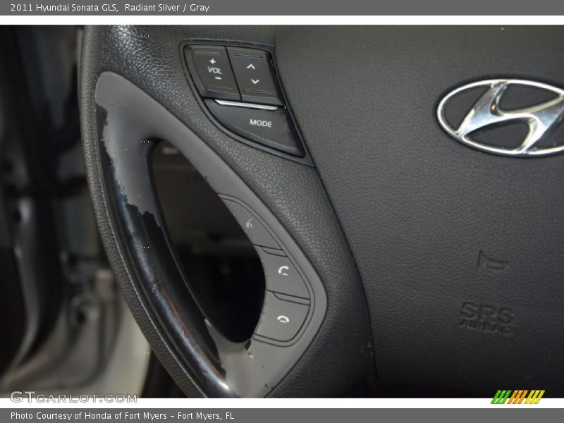 Radiant Silver / Gray 2011 Hyundai Sonata GLS