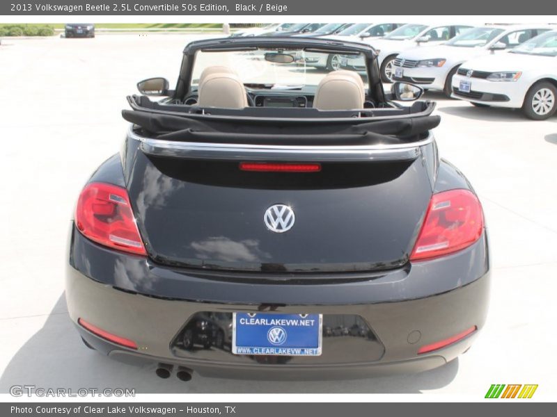 Black / Beige 2013 Volkswagen Beetle 2.5L Convertible 50s Edition