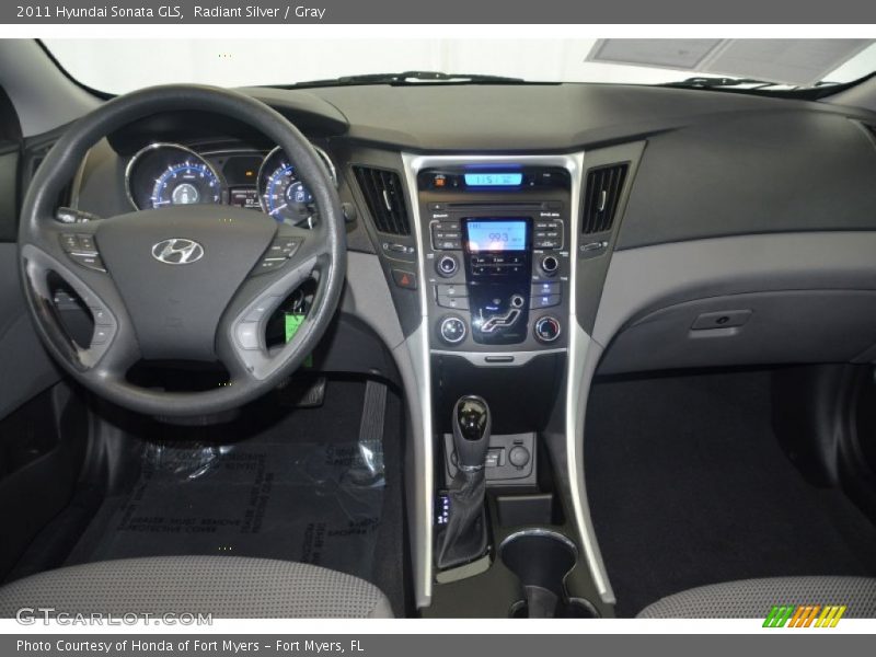 Radiant Silver / Gray 2011 Hyundai Sonata GLS