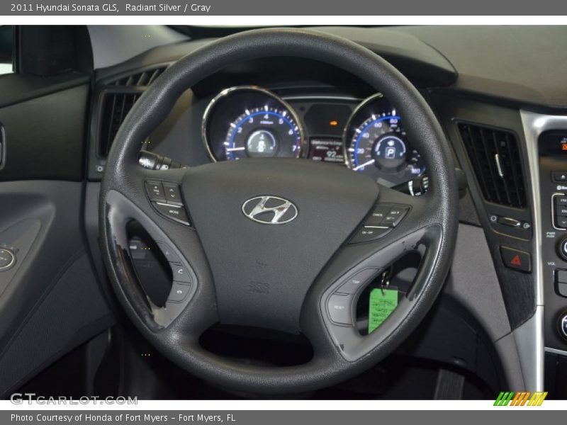 Radiant Silver / Gray 2011 Hyundai Sonata GLS