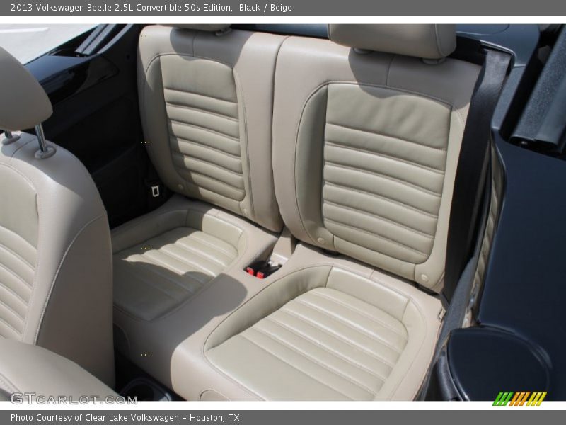 Black / Beige 2013 Volkswagen Beetle 2.5L Convertible 50s Edition