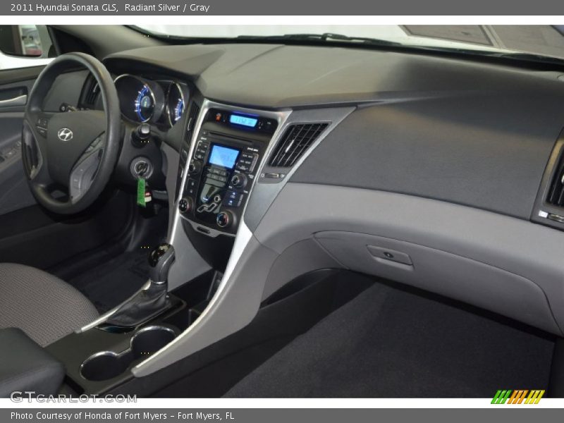 Radiant Silver / Gray 2011 Hyundai Sonata GLS