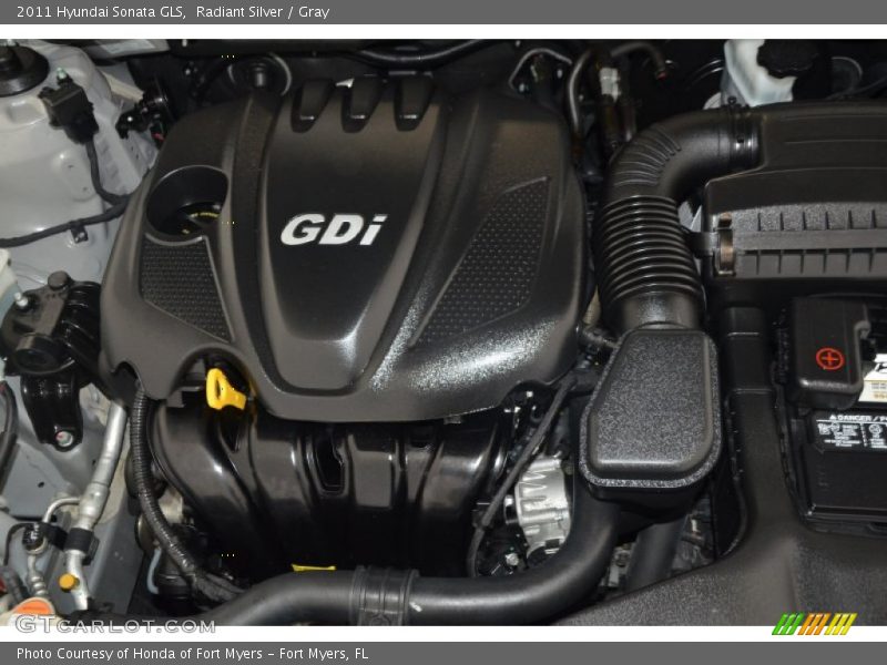 Radiant Silver / Gray 2011 Hyundai Sonata GLS