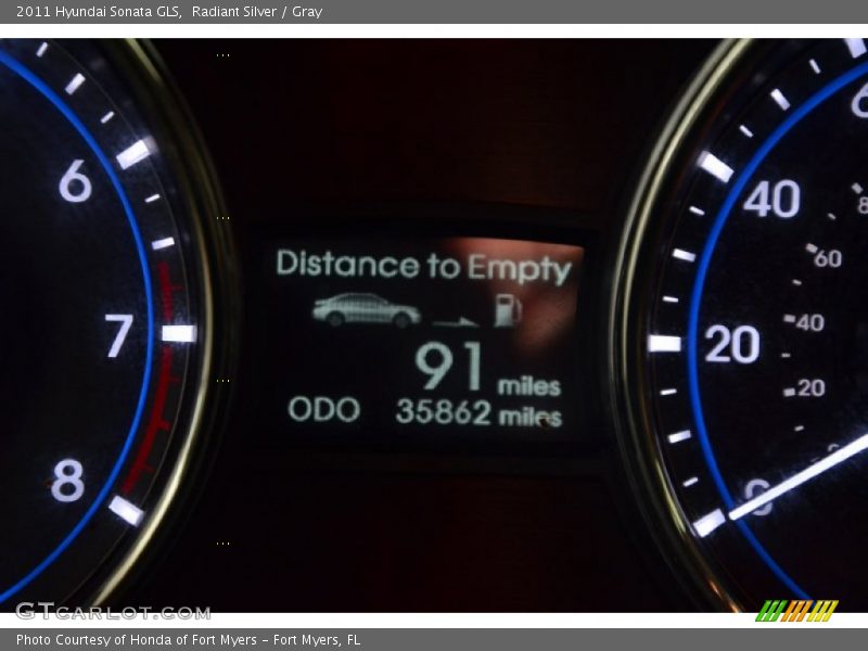 Radiant Silver / Gray 2011 Hyundai Sonata GLS