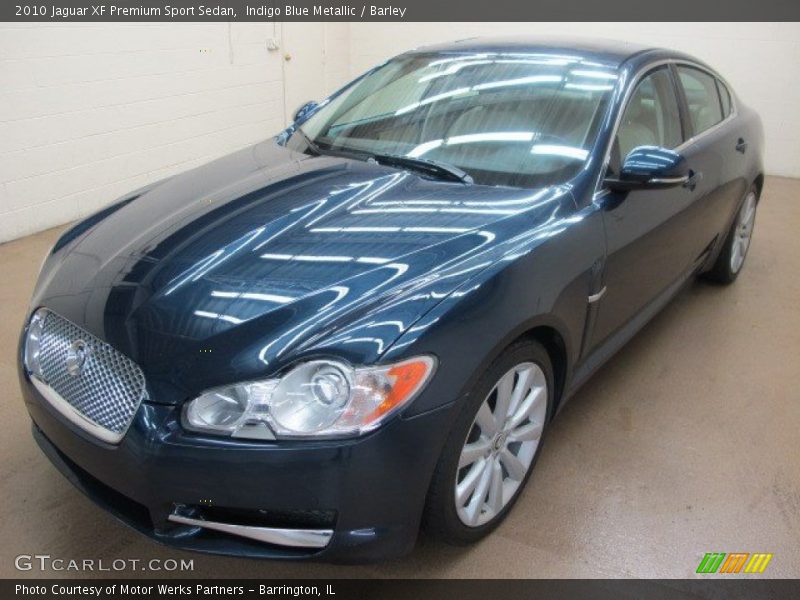 Indigo Blue Metallic / Barley 2010 Jaguar XF Premium Sport Sedan