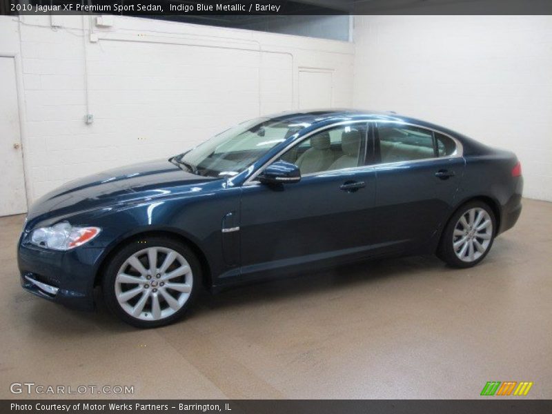 Indigo Blue Metallic / Barley 2010 Jaguar XF Premium Sport Sedan