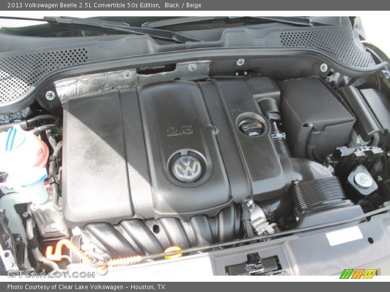 Black / Beige 2013 Volkswagen Beetle 2.5L Convertible 50s Edition