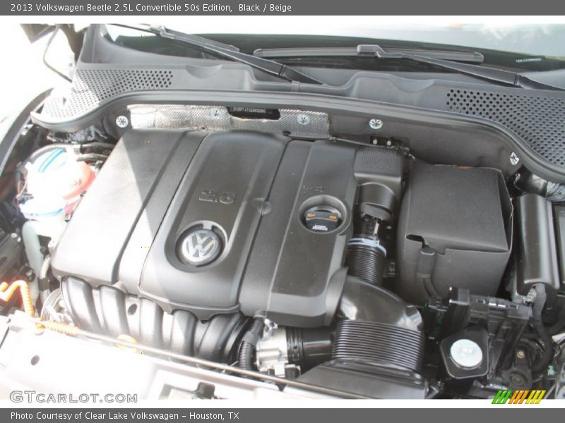 Black / Beige 2013 Volkswagen Beetle 2.5L Convertible 50s Edition