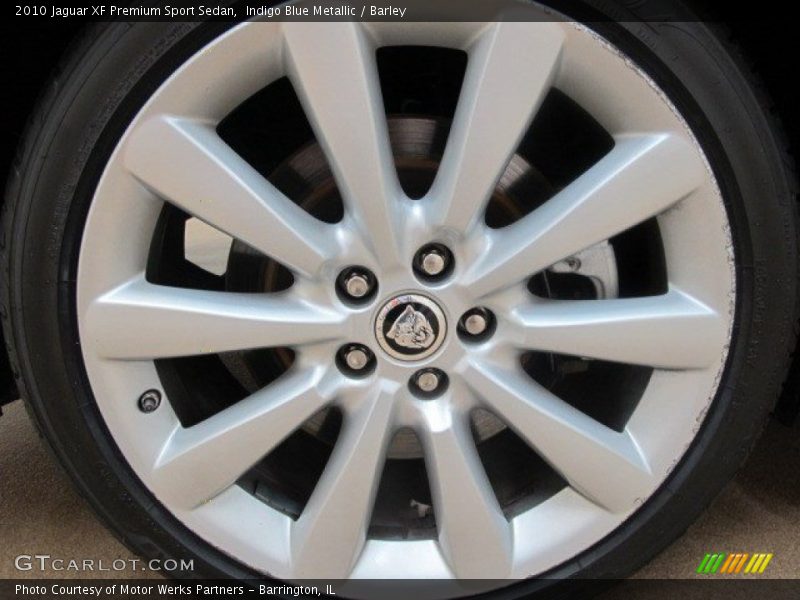 Indigo Blue Metallic / Barley 2010 Jaguar XF Premium Sport Sedan