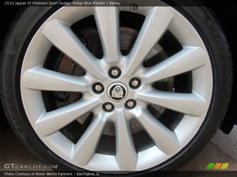 Indigo Blue Metallic / Barley 2010 Jaguar XF Premium Sport Sedan