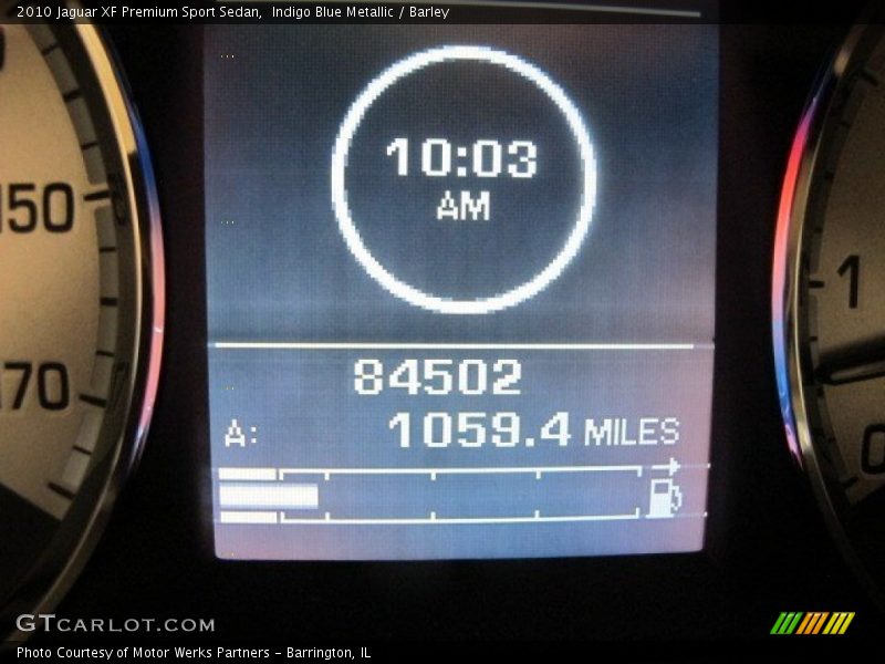 Indigo Blue Metallic / Barley 2010 Jaguar XF Premium Sport Sedan