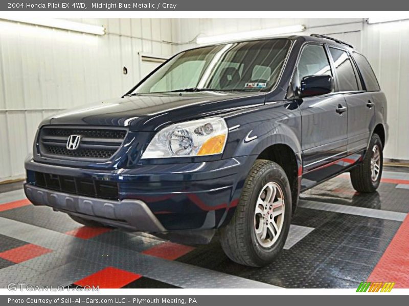 Midnight Blue Metallic / Gray 2004 Honda Pilot EX 4WD