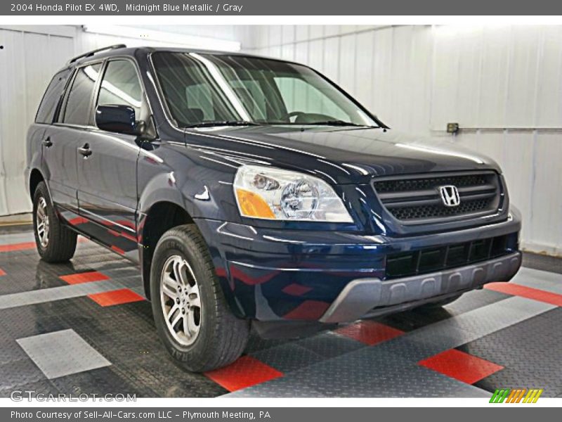 Midnight Blue Metallic / Gray 2004 Honda Pilot EX 4WD