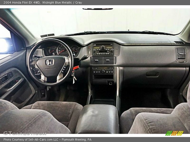 Midnight Blue Metallic / Gray 2004 Honda Pilot EX 4WD