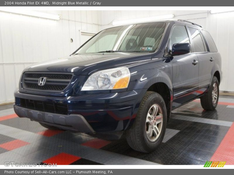 Midnight Blue Metallic / Gray 2004 Honda Pilot EX 4WD