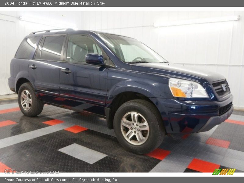 Midnight Blue Metallic / Gray 2004 Honda Pilot EX 4WD