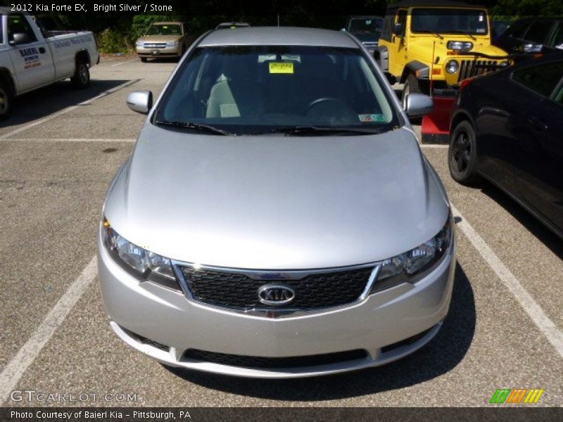 Bright Silver / Stone 2012 Kia Forte EX