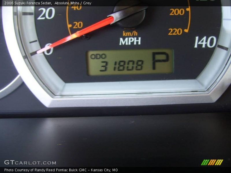 Absolute White / Grey 2006 Suzuki Forenza Sedan