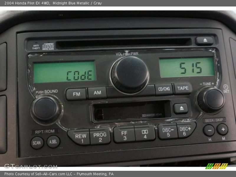 Midnight Blue Metallic / Gray 2004 Honda Pilot EX 4WD