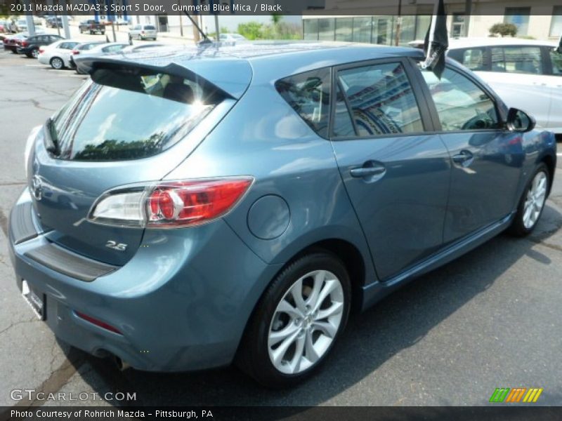 Gunmetal Blue Mica / Black 2011 Mazda MAZDA3 s Sport 5 Door