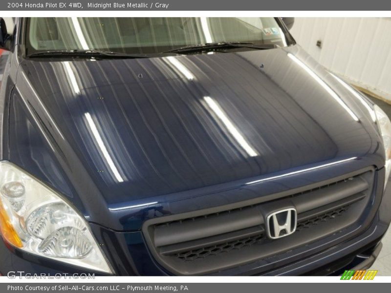 Midnight Blue Metallic / Gray 2004 Honda Pilot EX 4WD