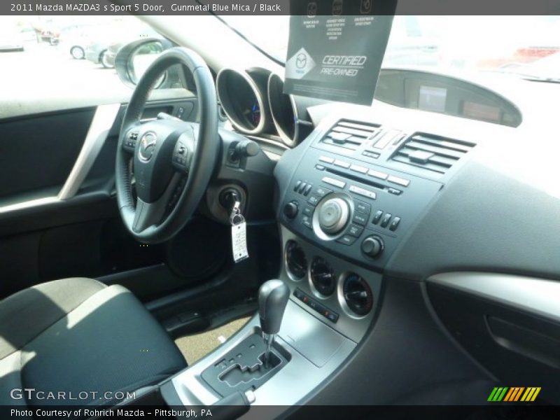 Gunmetal Blue Mica / Black 2011 Mazda MAZDA3 s Sport 5 Door