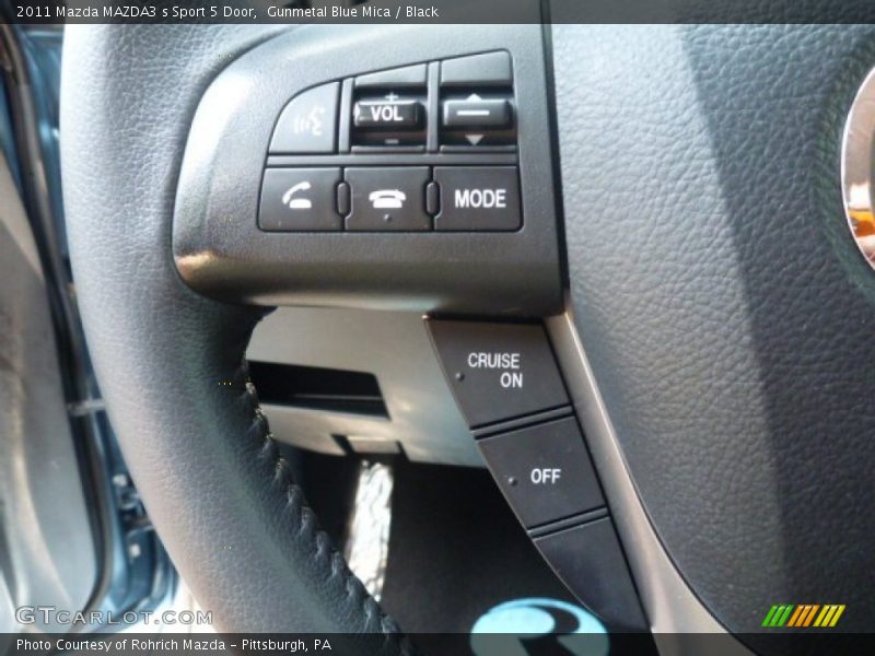 Gunmetal Blue Mica / Black 2011 Mazda MAZDA3 s Sport 5 Door