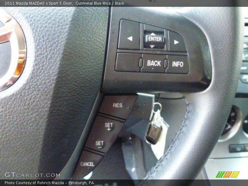 Gunmetal Blue Mica / Black 2011 Mazda MAZDA3 s Sport 5 Door