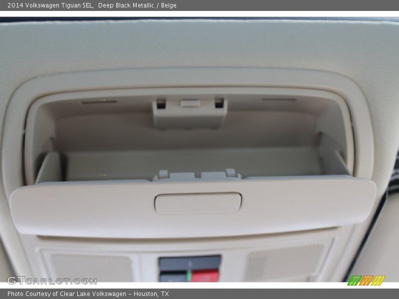 Deep Black Metallic / Beige 2014 Volkswagen Tiguan SEL