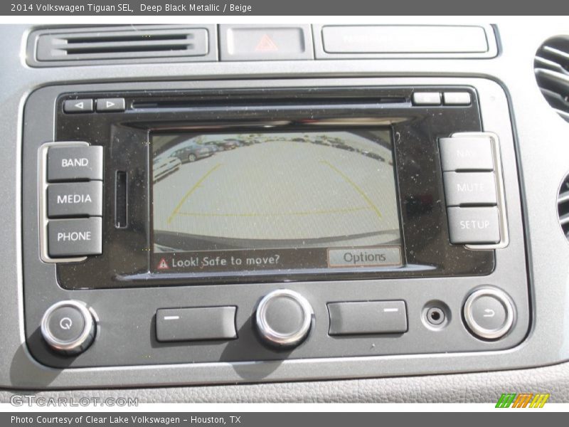 Deep Black Metallic / Beige 2014 Volkswagen Tiguan SEL